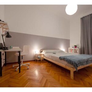 vista della camera da letto numero 1 per l'appartamento in Via Franca a Trieste