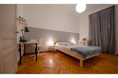 vista della camera da letto numero 1 per l'appartamento in Via Franca a Trieste