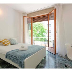 vista della suite matrimonale con terrazzo privato