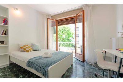 vista della suite matrimonale con terrazzo privato
