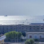 la vista sul Mare di Trieste che si può ammirare dalla finestra