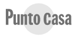 punto-casa Logo Punto casa con un grosso punto dietro al nome